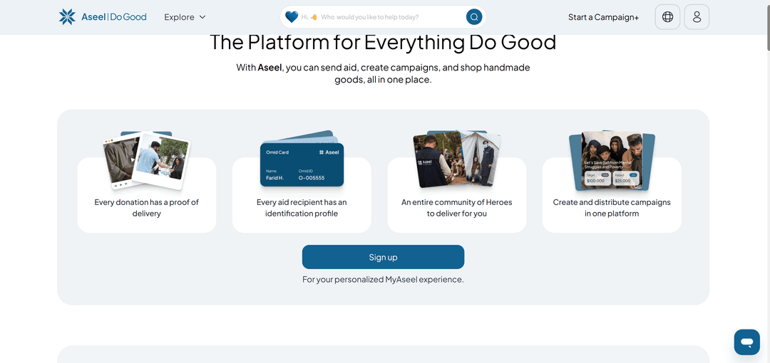 AseelApp Do-good Platform project